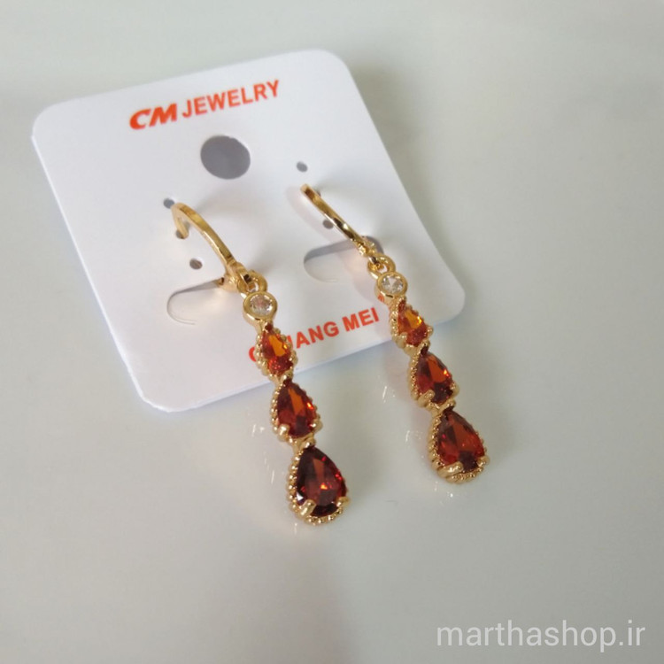 گوشواره آویز رنگ ثابت