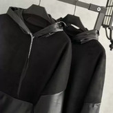 خرید هودی زنانه چرم