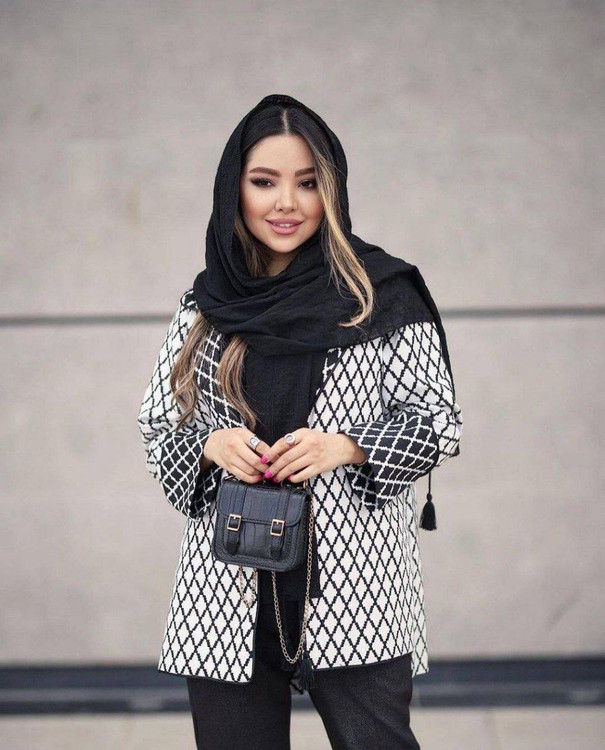 شال مشکی مجلسی