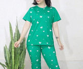 تیشرت نخی و شلوار زنانه