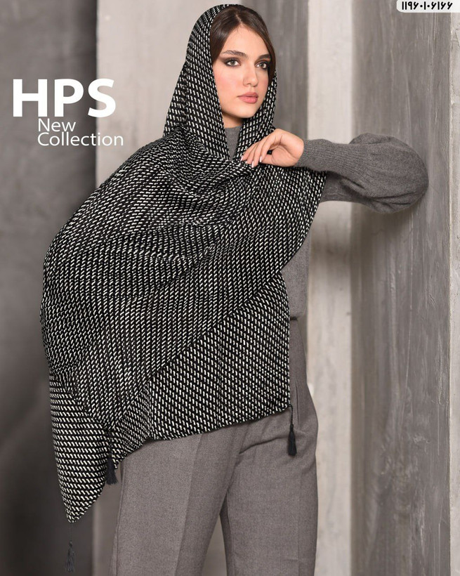 شال زنانه عمده 10 عددی برند HPS نخی مجلسی