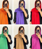 شال نخی ساده رنگی