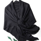 روسری مشکی نخی ساده