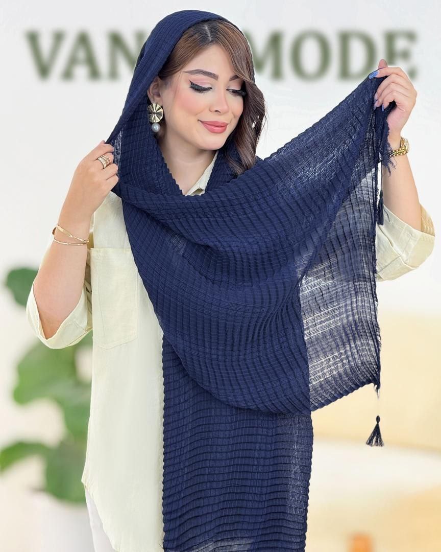 شال زنانه پلیسه