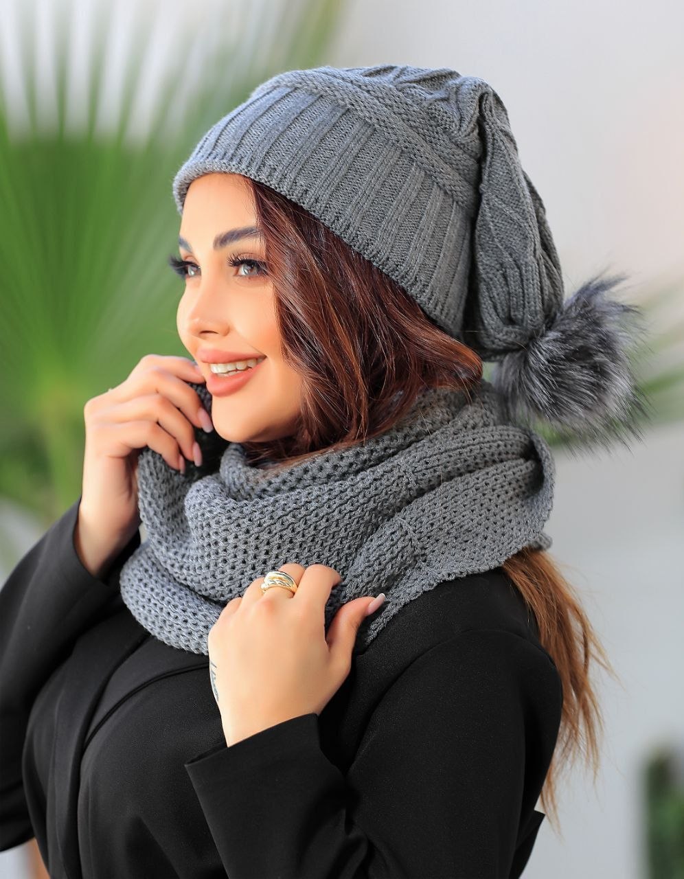 شال و کلاه زنانه زمستانی ترب مارتاشاپ