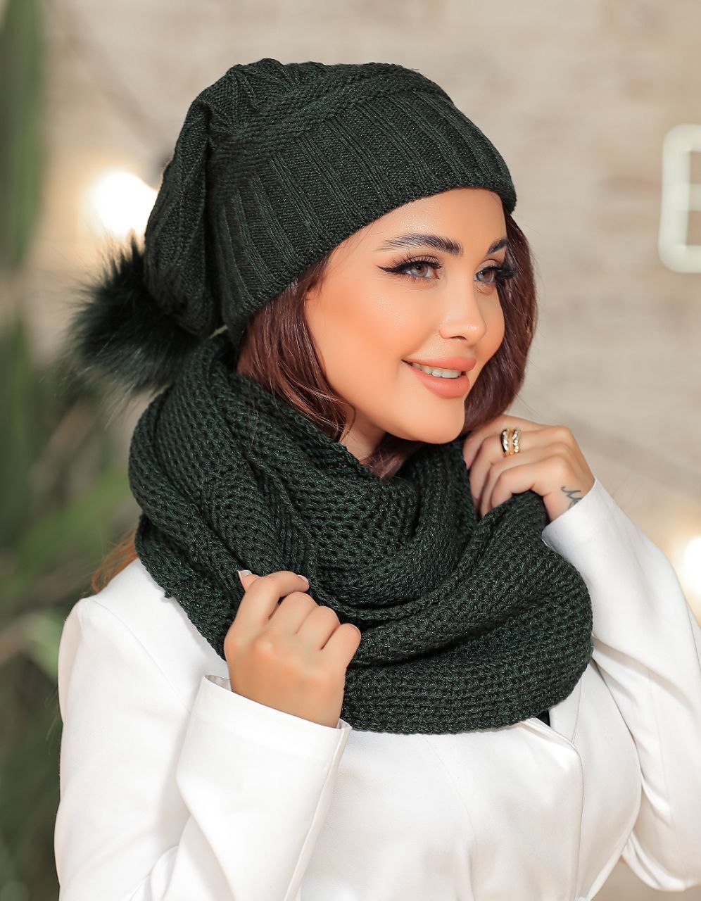 شال و کلاه زنانه زمستانی ترب مارتاشاپ