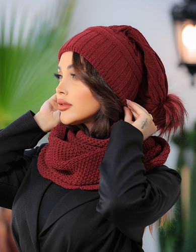 شال و کلاه زنانه زمستانی ترب مارتاشاپ