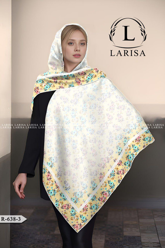 روسری زنانه سوپرنخ دست دوز قواره بزرگ