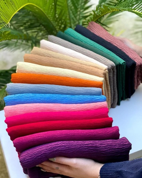 شال نخی ساده رنگی