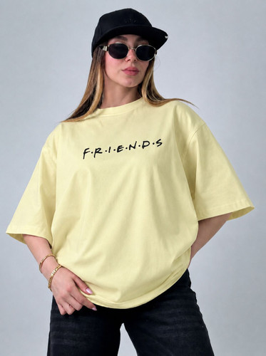 تیشرت لش پنبه طرح friends مارتاشاپ