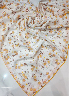 روسری مجلسی قواره دار سوپرنخ دست دوز