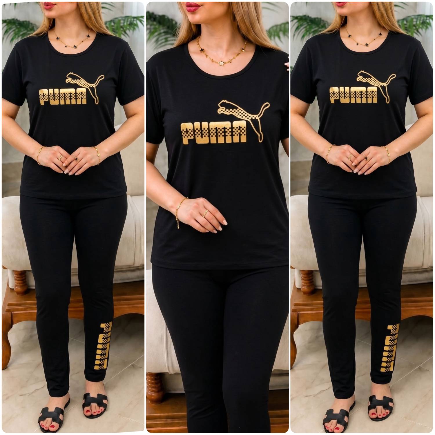 تیشرت و شلوار ورزشی زنانه طرح پوما