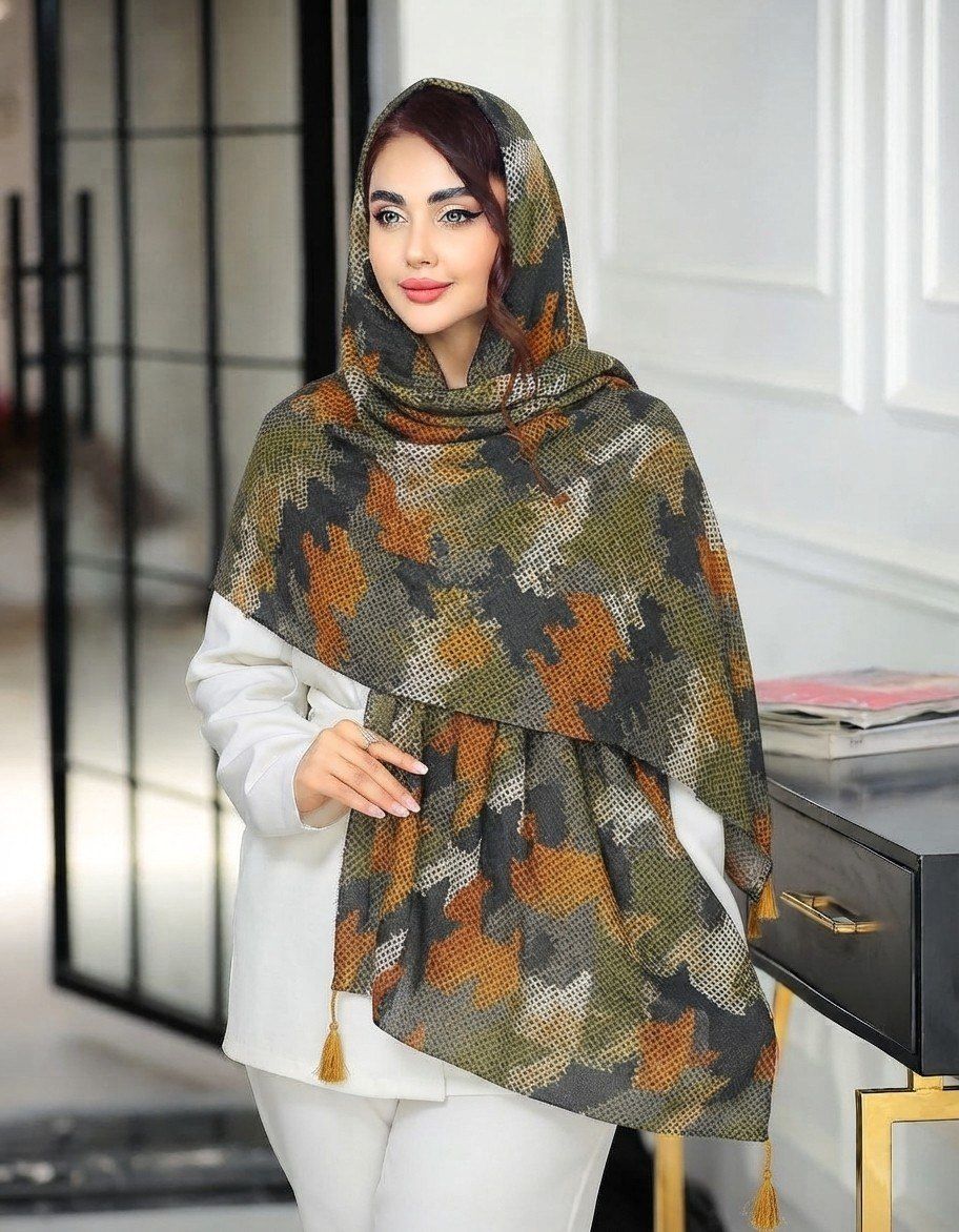 شال نخی بهاره نرم و لطیف