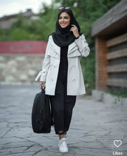 مقنعه نخی بروجرد مشکی زاغ مارتاشاپ