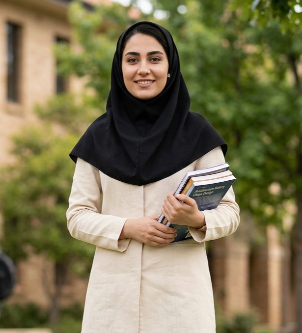 مقنعه دانشجویی مشکی زاغ مارتاشاپ