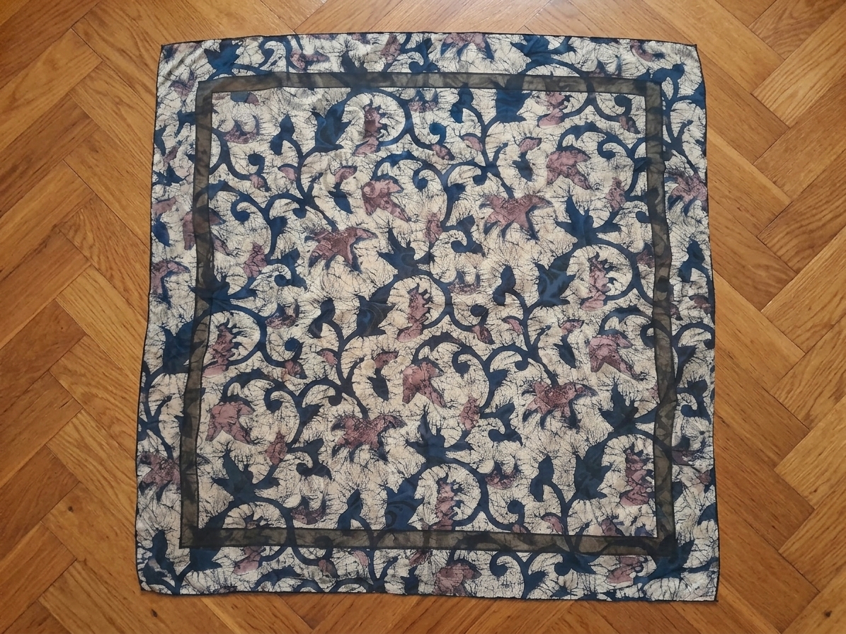 روسری مجلسی قواره دار سوپرنخ دست دوز