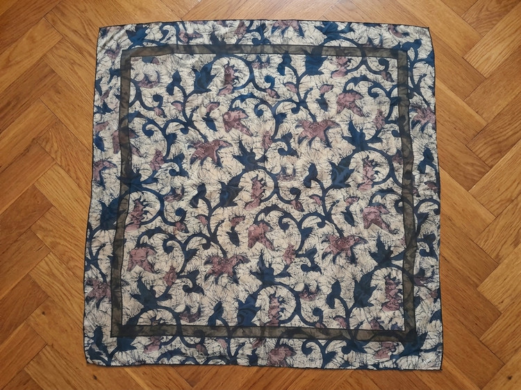 روسری مجلسی قواره دار سوپرنخ دست دوز