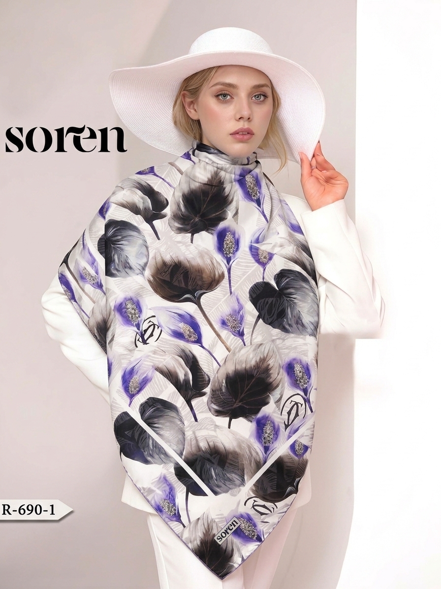 روسری سوپرنخ قواره ۱۴۰ مارتاشاپ