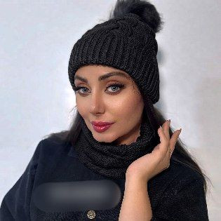 کلاه و شال رینگی زمستانی زنانه بافت مارتاشاپ